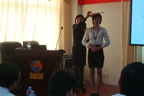 In July 2012, business etiquette training